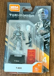 Mega Construx Terminator Genisys T-800 Mini Figure Series 4 New S4 - Picture 1 of 2