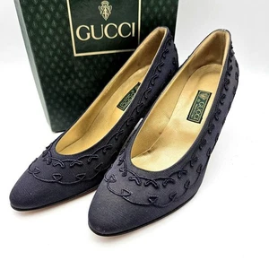 Unbenutzte GUCCI Pumps, schwarz, Gr. 6 - Bild 1 von 24