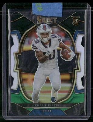 2022 Panini Select #99 Khalil Shakir Black and Green Prizm Die Cut RC - Image 1 of 2