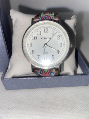 Reloj Strada Correa Multicolor Resistente al Agua Con Caja Batería Nueva Foto 1 de 4