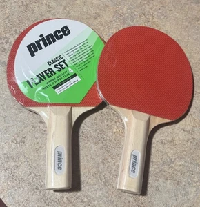Pair of 2 PRINCE Classic Table Tennis Ping Pong Rackets/Paddles - New Sealed - Picture 1 of 2