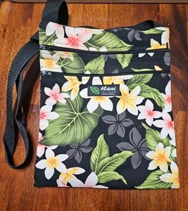Nani Hawaiian Crossbody Bag Tropical Plumeria Print Handmade Passport Pouch - Picture 1 of 5