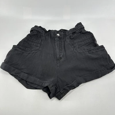 Free People Mom Shorts Black Women's Size XS Denim Dark Wash Topanga Cuff - Image 1 of 4