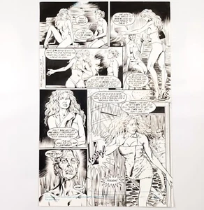 HERO ALLIANCE #12 PAGE 9 ORIGINAL COMIC ART. DUTKIEWICZ SCHAEFER INNOVATION 1990 - Picture 1 of 4