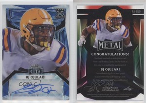 2023 Leaf Metal Portrait Blue Kaleidoscope /4 BJ Ojulari #PA-BJO Rookie Auto RC