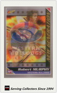 2006 Select AFL Champions New Generation 3-D Card NG20 Robert Murphy(W.Bulldogs)