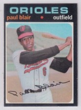 Paul Blair 1971 Topps #53 Baltimore Orioles EX {0302