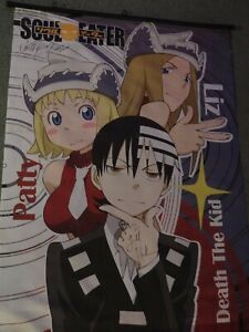 DEATH THE KID SOUL EATER SCROLL AUTOGRAPHED ANIME
