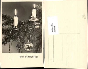 409138,Weihnachten Tannenzweig Kerzen Christbaumkugel - Bild 1 von 1