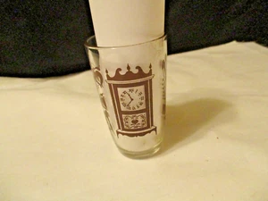 Swanky Swig Clear Glass Antique Pattern Clock and Scuttle Brown - Picture 1 of 3