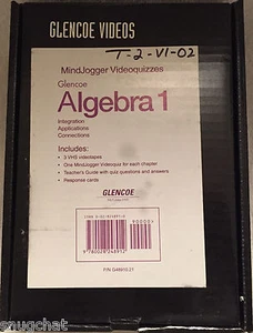 Glencoe MindJogger Videoquizzes Algebra I Kit + interaktive Lehrer Edtn CD-Rom - Bild 1 von 5