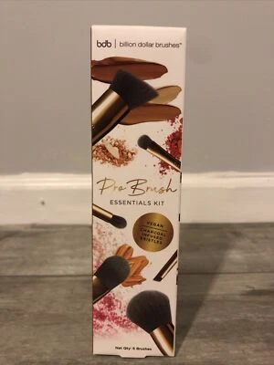 Billion Dollar Brushes Pro Brush Essentials Kit - 6 Charcoal Infused Brushes New - Image 1 of 3