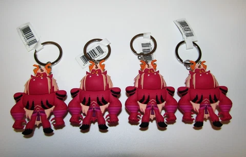 2016 DC Teen Titans Go Figural Keyring Lot of (4) Key Chains Trigon New Cover