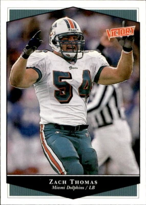 1999 Upper Deck Victory Zach Thomas 135 Miami Dolphins - Image 1 of 2