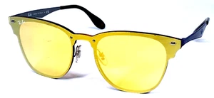 RAY-BAN BLAZE RB3576-N 9037/7J Italy Gold/Bavy Blue 140mm Sunglasses - Picture 1 of 15