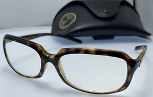 Ray Ban Sunglasses FRAME ONLY RB 4131 710/13 Tortoise Wrap Italy Reading Glasses - Picture 1 of 23