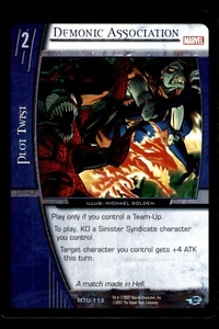 Demonic Association MTU-118 Marvel Team Up VS System 2004 TCG CCG - Picture 1 of 2
