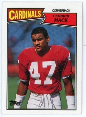 1987 Topps #338 Cedric Mack St. Louis Cardinals Football Card - Image 1 of 2