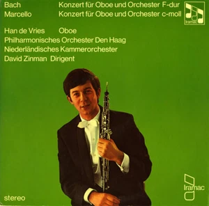 BACH MARCELLO Oboe Concertos HAN de VRIES Hague PO ZINMAN IRAMAC 6521 LP 1966 - Picture 1 of 3