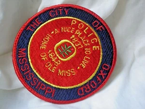F1 ONE SEW ON  CLOTH PATCH APPROX 10 CM CITY OF OXFORD MISSISSIPPI - Picture 1 of 1