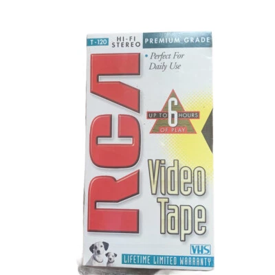 RCA PREMIUM grade 5 pack VHS T-120 Hi-Fi Stereo Blank Video Tapes - Image 1 of 3
