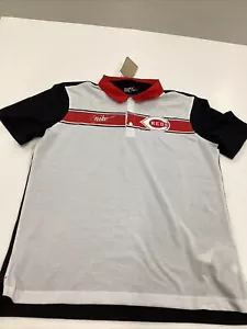Cincinnati Reds Nike Cooperstown Collection Polo Golf Shirt Medium New W/ Tags - Picture 1 of 4