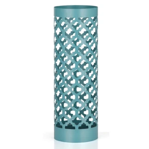 Umbrella Stand Rack Metal Umbrella Holder For Home Office Decor W/Hook Tray Blue - Picture 1 of 7