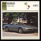 1969 - 1972  Maserati  Ghibli Spider  Classic Cars Card