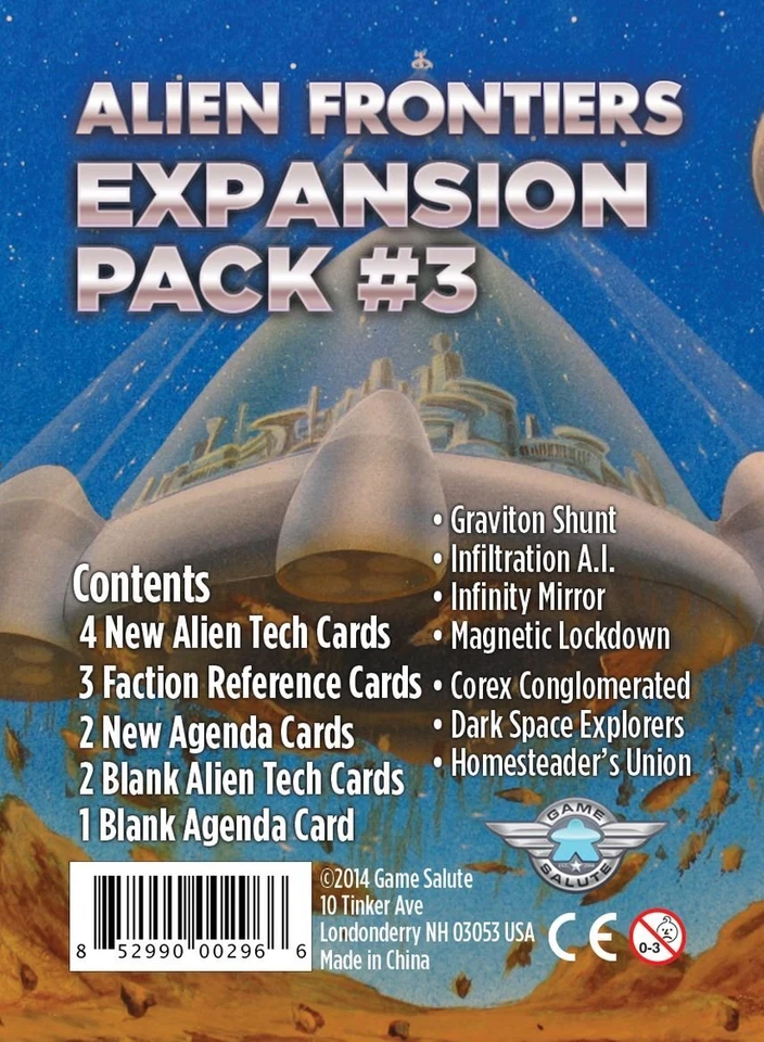 Alien Frontiers: Expansion Pack #3 NUEVO SELLADO Foto 1 de 1