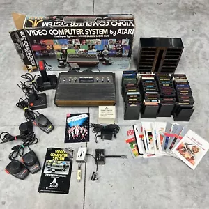 Vintage ATARI 2600 System 50 + Games Lot Pac-Man Frogger Manuals Box + More - Picture 1 of 15