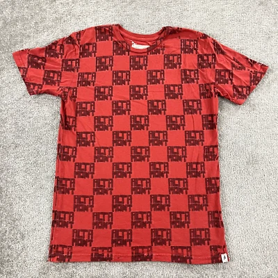 ALTAMONT Shirt Mens Medium Red Black AOP All Over Checkered Skateboarding Y2K - Image 1 of 4