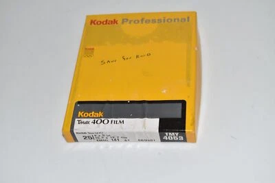 ^^ Kodak Professional TMAX 400 4x5" Film 25 Sheets Exp 4/01 TMY 4053 NEW (FEA44) - Image 1 of 3