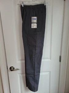 Landau Essentials Men's Small Straight-Leg Cargo Scrub Pants 8555 Grey NWT - Picture 1 of 9