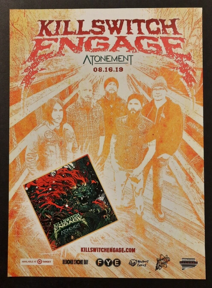 KILLSWITCH ENGAGE "Atonement" Metal Blade Recs ~ Magazine Print/Promo Ad 2019 - Image 1 of 1