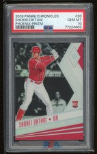 2018 Shohei Ohtani Panini Chronicles Phoenix Prizm Rookie RC PSA 10 #20