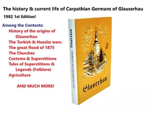 GLASERHAU 1st Edition History & Life of Carpathian Germans 1982 Grossman Daubner - Picture 1 of 24