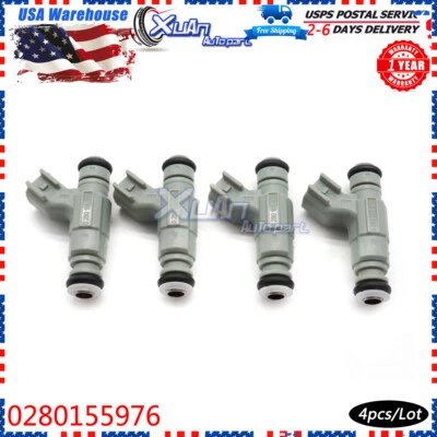 Juego de 4 inyectores de combustible para Chrysler PT Cruiser 2001-2003 2,4 L L4 gasolina 0280155976 Foto 1 de 4