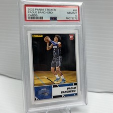 Paolo Banchero 76072272 2022 Panini #81 Cards RC PSA 10 Magic