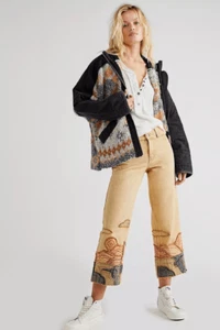 New Free People Golden Vibes Jeans Size 26 - Picture 1 of 12