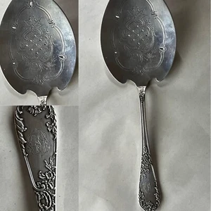 1897 David Anderson 830 Silver Cake Pie Server Oslo Norwegian Baroque 10” - Picture 1 of 12