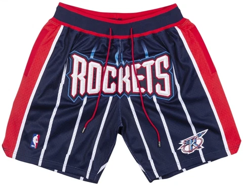 Houston Rockets Vintage Basket ballGame Shorts  Men's NWT Stitched Pants Cover