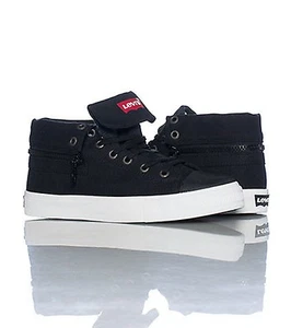 Zapatos de patín de lona negros LEVIS 536183-01A DILLON HI Jr's (M) - Imagen 1 de 4