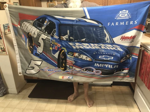 KASEY KAHNE Farmers Chevy #5 3'x5' Deluxe OFFICIAL NASCAR GIANT FLAG Cover