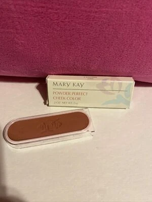 Mary Kay POWDER PERFECT Cheek Color Cashmere #6205 New In Box Vintage - Image 1 of 3
