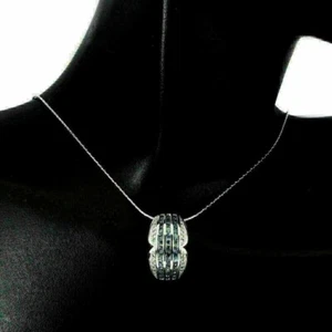 Silver Pendant Blue Sapphire Genuine Natural Gems Solid Sterling With Chain - Picture 1 of 24