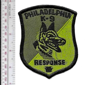 Unidad de Respuesta Canina K-9 Policía Departamento de Policía de Filadelfia Parche ganchos vel - Imagen 1 de 1