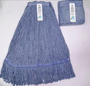 ABC Blue Mop 20 Unzen geschlungene Enden Mischung Baumwolle & Synthetik Handelsqualität - Bild 1 von 3