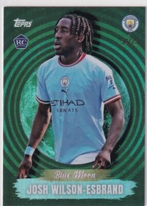 Topps Manchester City Team Set 2022-2023 Josh Wilson-Esbrand Green Rookie 54/75