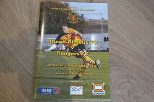 ANNAN ATHLETIC V RANGERS 15/9/12 - Picture 1 of 1