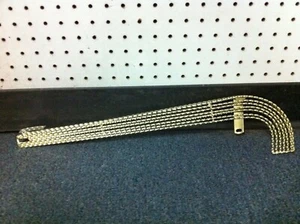 Protector de cadena dorado de 7 capas cuadrado torcido para bicicletas de 26" Lowrider Cruiser - Imagen 1 de 1